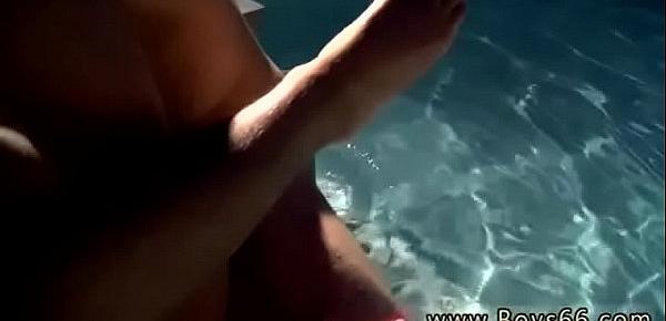  Gay anal fisting first time Damon Archer and Jimmy Roman Poolside Wet